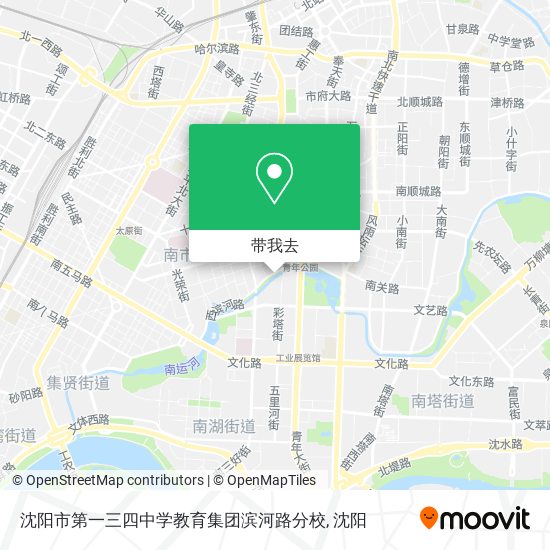沈阳市第一三四中学教育集团滨河路分校地图