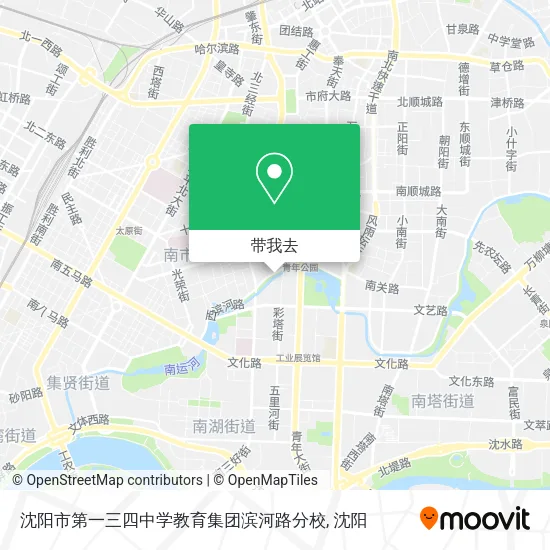 沈阳市第一三四中学教育集团滨河路分校地图