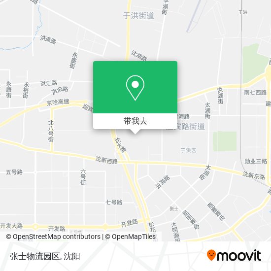 张士物流园区地图