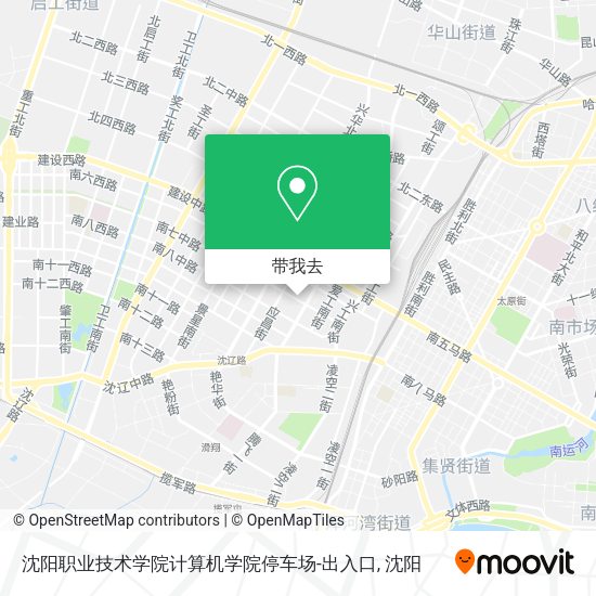 沈阳职业技术学院计算机学院停车场-出入口地图