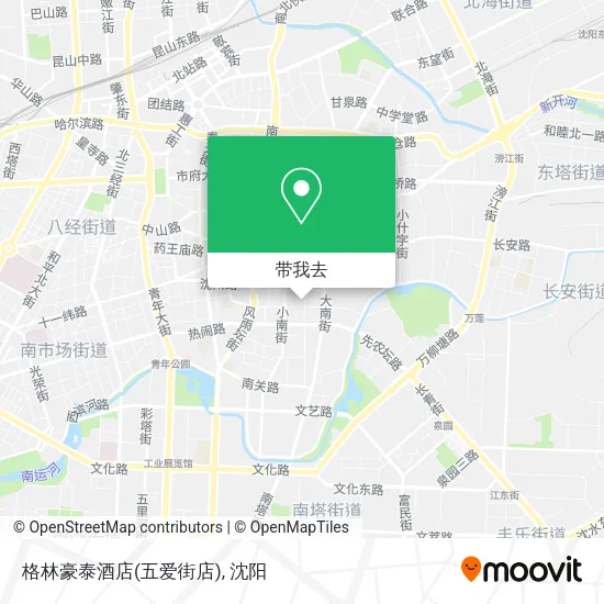格林豪泰酒店(五爱街店)地图