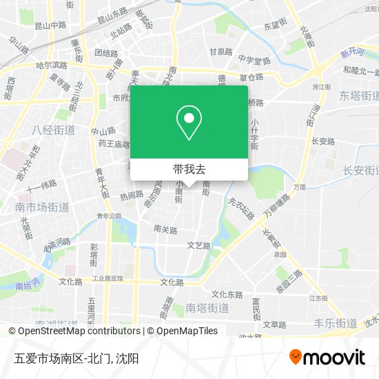 五爱市场南区-北门地图