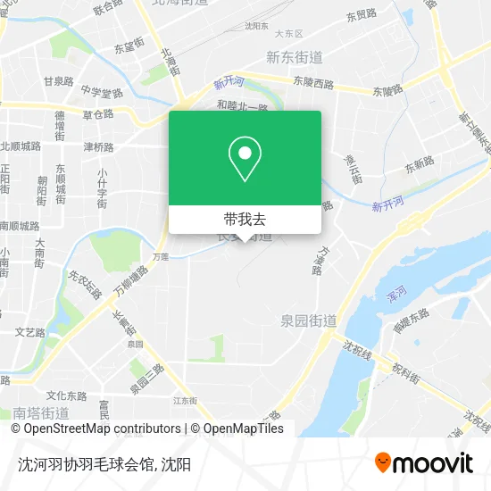 沈河羽协羽毛球会馆地图