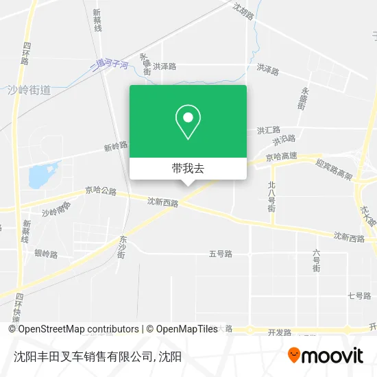 沈阳丰田叉车销售有限公司地图