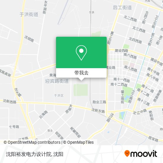 沈阳裕发电力设计院地图