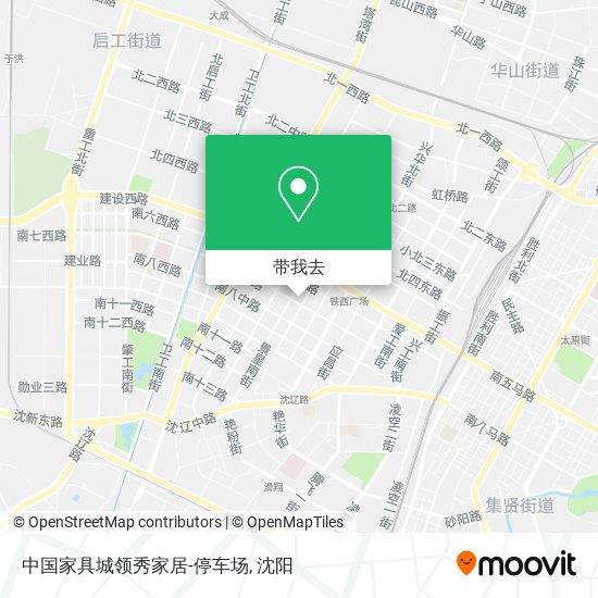 中国家具城领秀家居-停车场地图