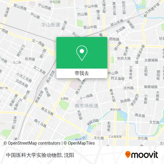 中国医科大学实验动物部地图