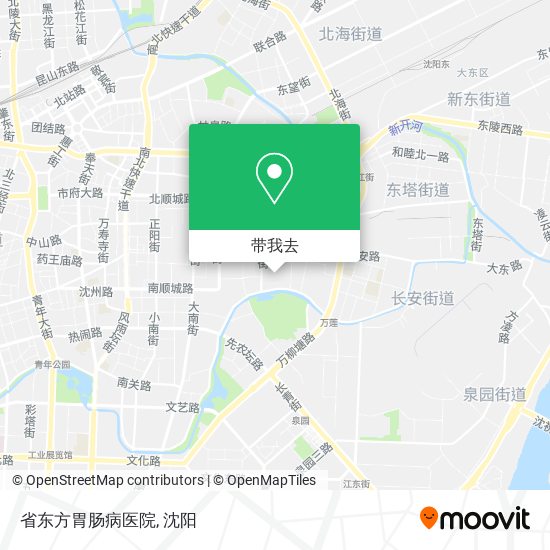 省东方胃肠病医院地图