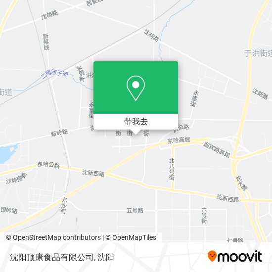 沈阳顶康食品有限公司地图