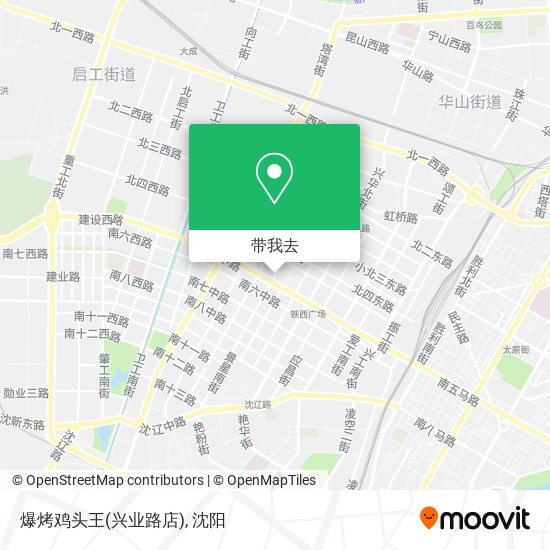 爆烤鸡头王(兴业路店)地图
