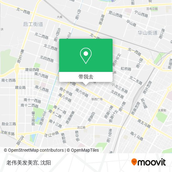 老伟美发美宫地图