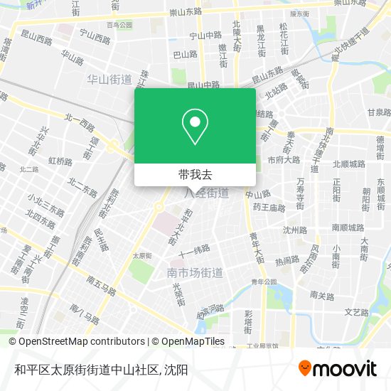 和平区太原街街道中山社区地图
