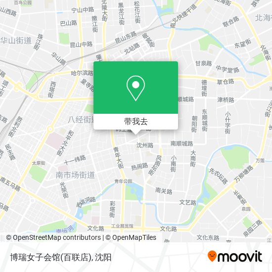 博瑞女子会馆(百联店)地图