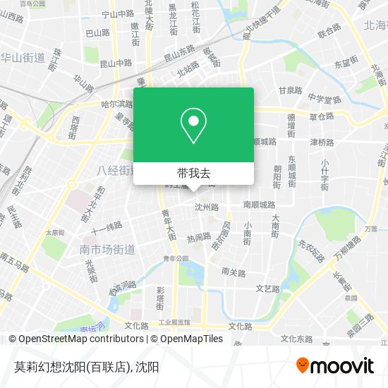 莫莉幻想沈阳(百联店)地图