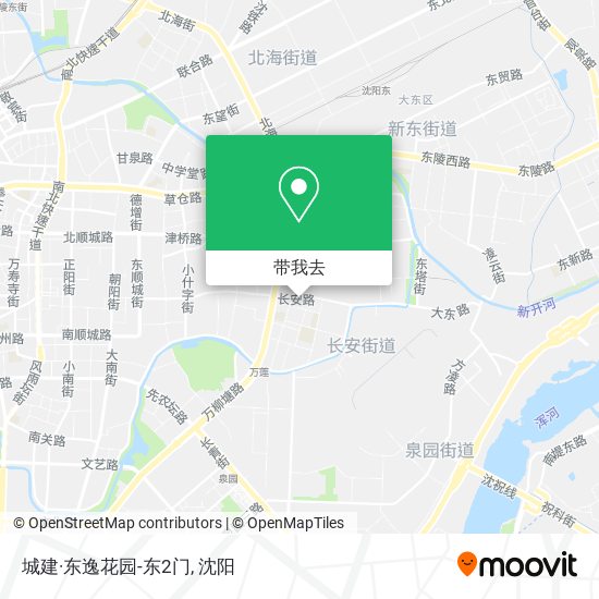城建·东逸花园-东2门地图