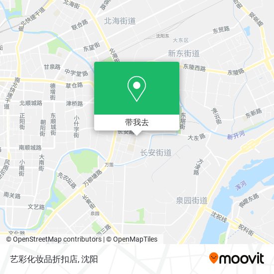 艺彩化妆品折扣店地图