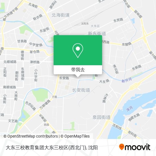 大东三校教育集团大东三校区(西北门)地图