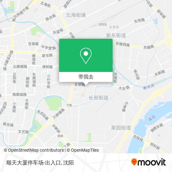 顺天大厦停车场-出入口地图