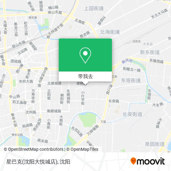 星巴克(沈阳大悦城店)地图