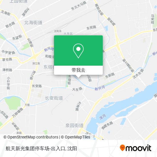 航天新光集团停车场-出入口地图