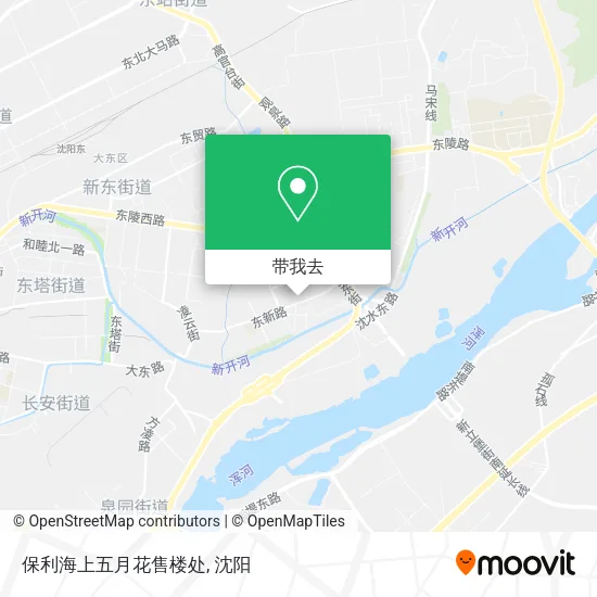 保利海上五月花售楼处地图