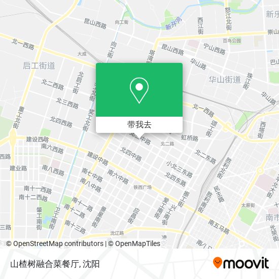 山楂树融合菜餐厅地图