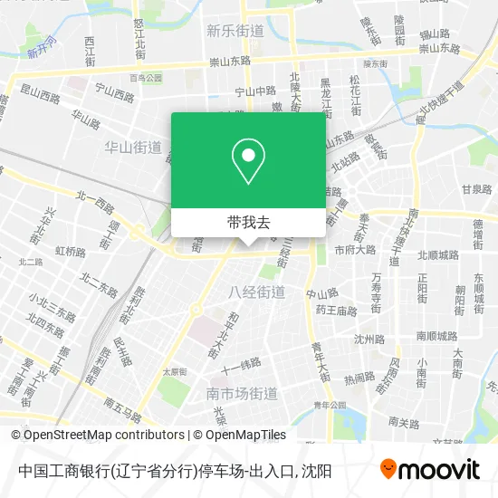 中国工商银行(辽宁省分行)停车场-出入口地图