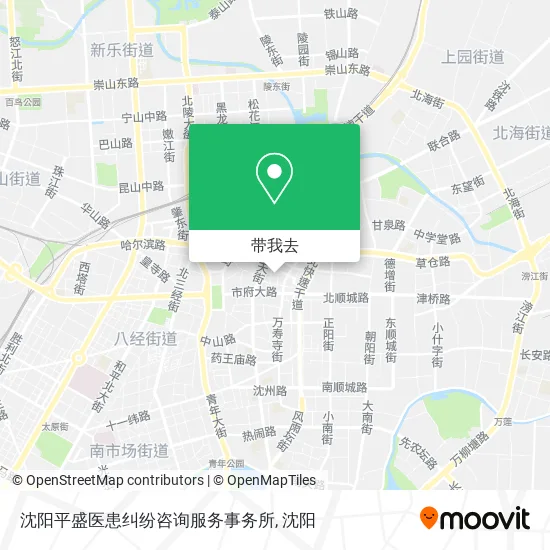沈阳平盛医患纠纷咨询服务事务所地图