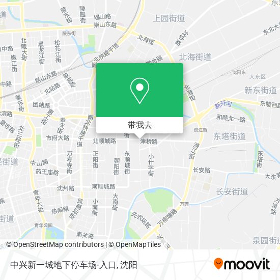 中兴新一城地下停车场-入口地图