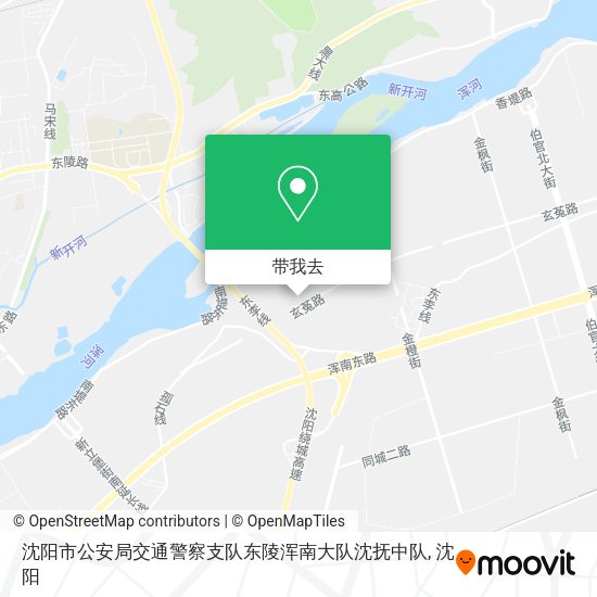 沈阳市公安局交通警察支队东陵浑南大队沈抚中队地图