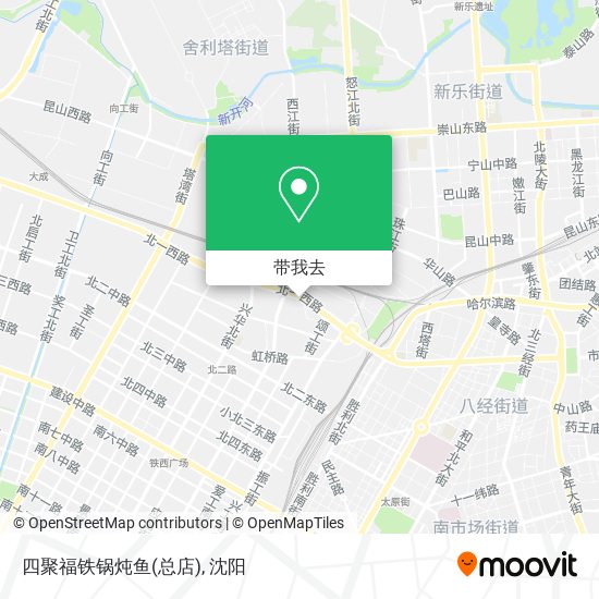 四聚福铁锅炖鱼(总店)地图