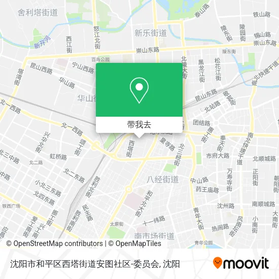 沈阳市和平区西塔街道安图社区-委员会地图