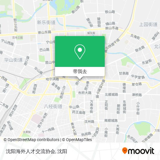 沈阳海外人才交流协会地图