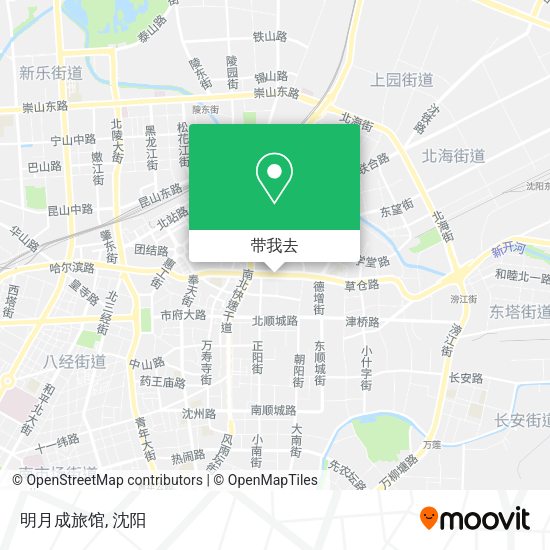 明月成旅馆地图