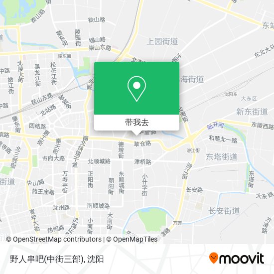 野人串吧(中街三部)地图
