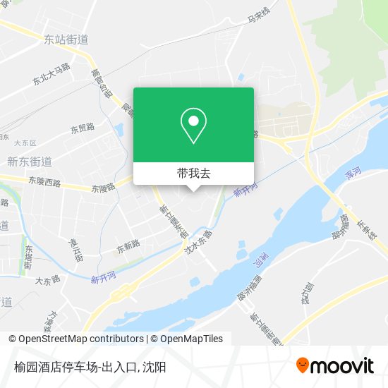榆园酒店停车场-出入口地图