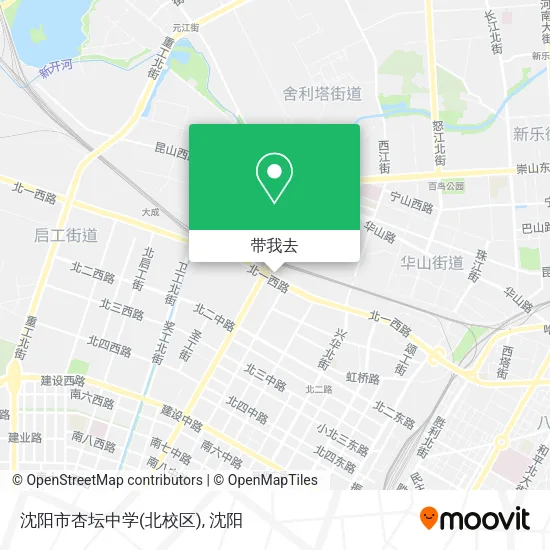 沈阳市杏坛中学(北校区)地图