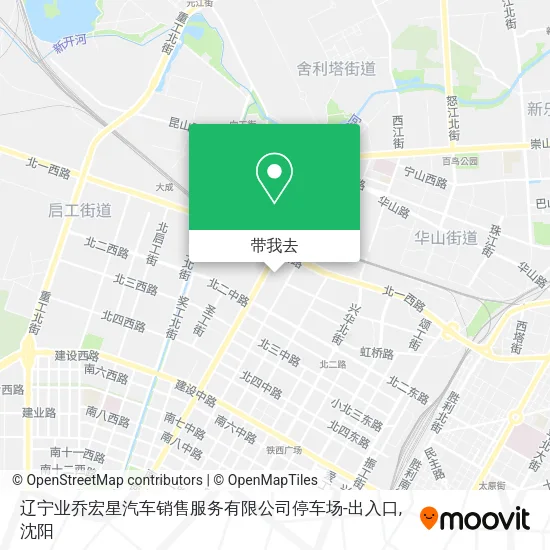 辽宁业乔宏星汽车销售服务有限公司停车场-出入口地图