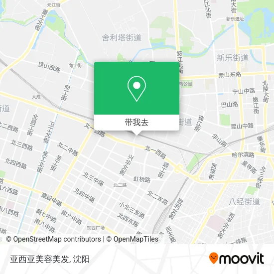 亚西亚美容美发地图