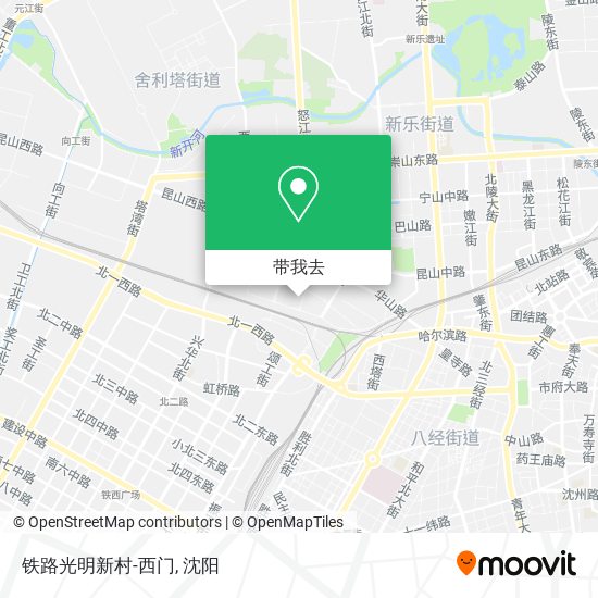 铁路光明新村-西门地图
