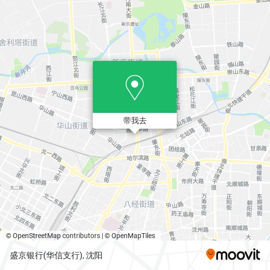 盛京银行(华信支行)地图