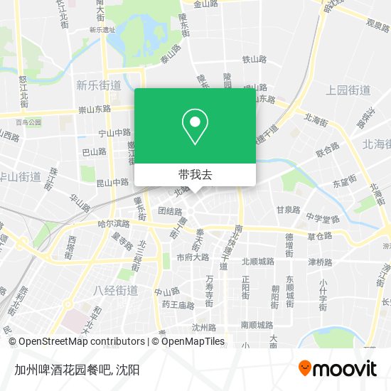 加州啤酒花园餐吧地图