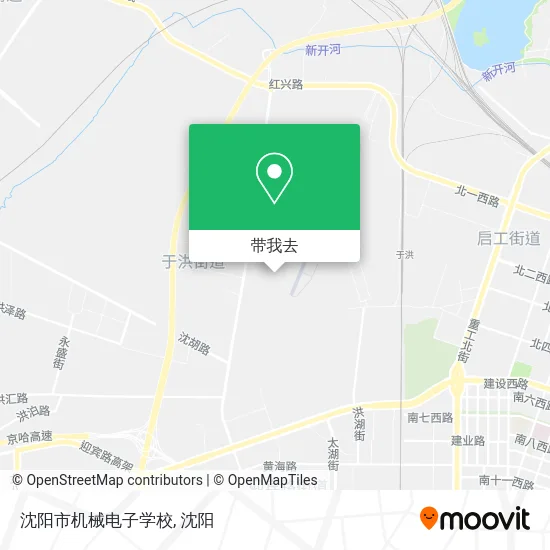 沈阳市机械电子学校地图