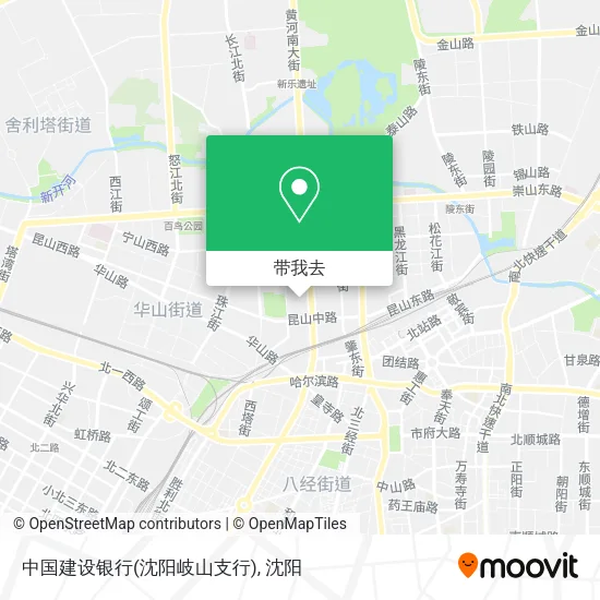 中国建设银行(沈阳岐山支行)地图