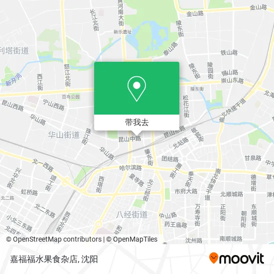 嘉福福水果食杂店地图