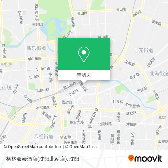 格林豪泰酒店(沈阳北站店)地图