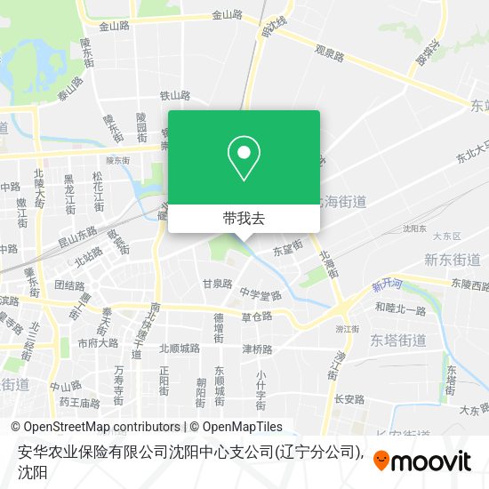 安华农业保险有限公司沈阳中心支公司(辽宁分公司)地图