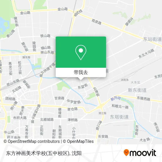 东方神画美术学校(五中校区)地图