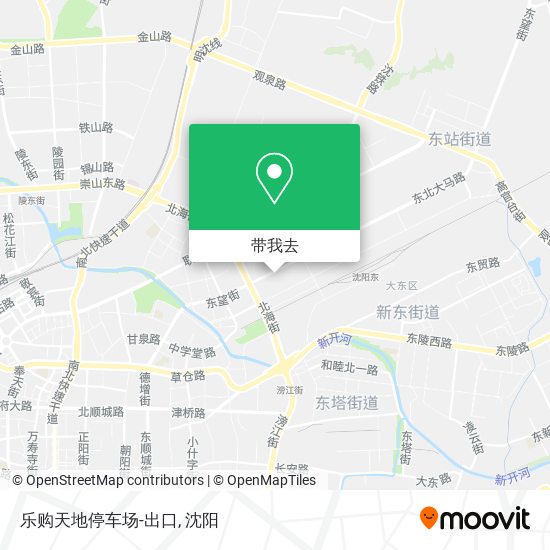 乐购天地停车场-出口地图