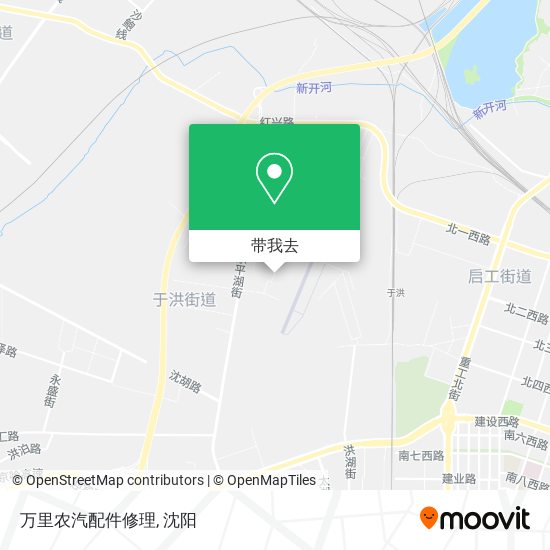 万里农汽配件修理地图